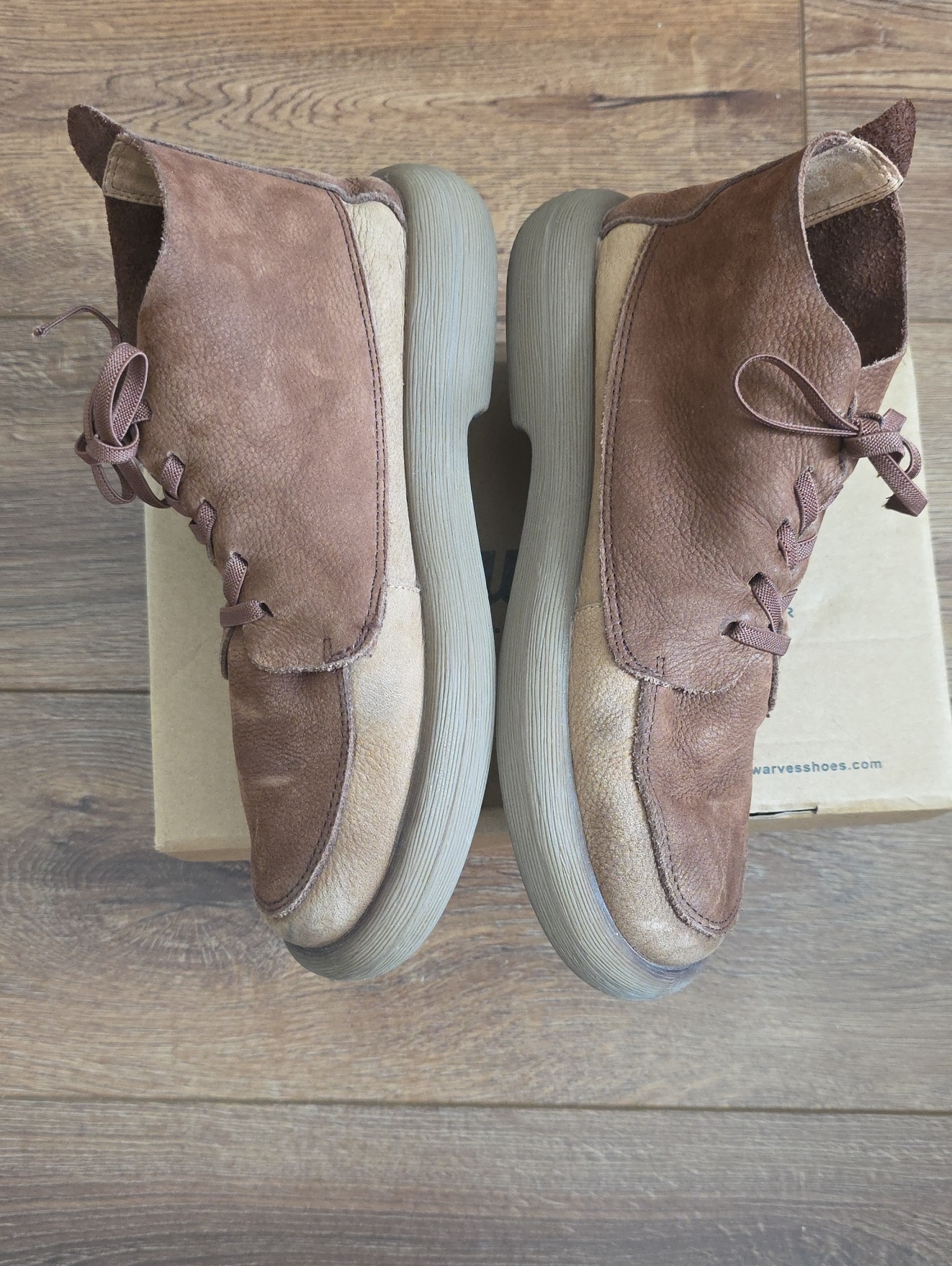 Women's Brown Suede Chukka Boots - Casual Lace-Up — image 2 of 4